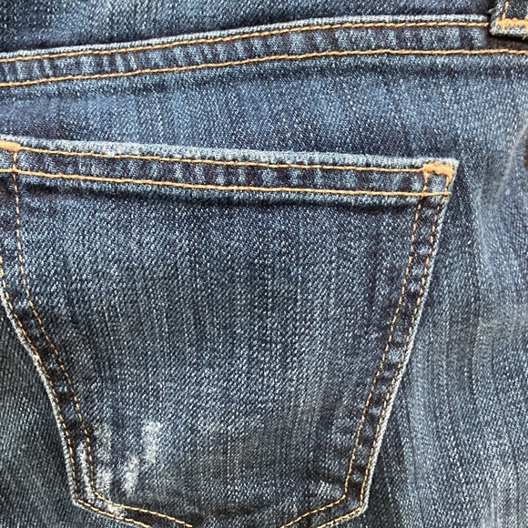 Current/Elliott Rolled Skinny Loved Tux Black Lace Jeans Size 26 - Picture 6 of 10